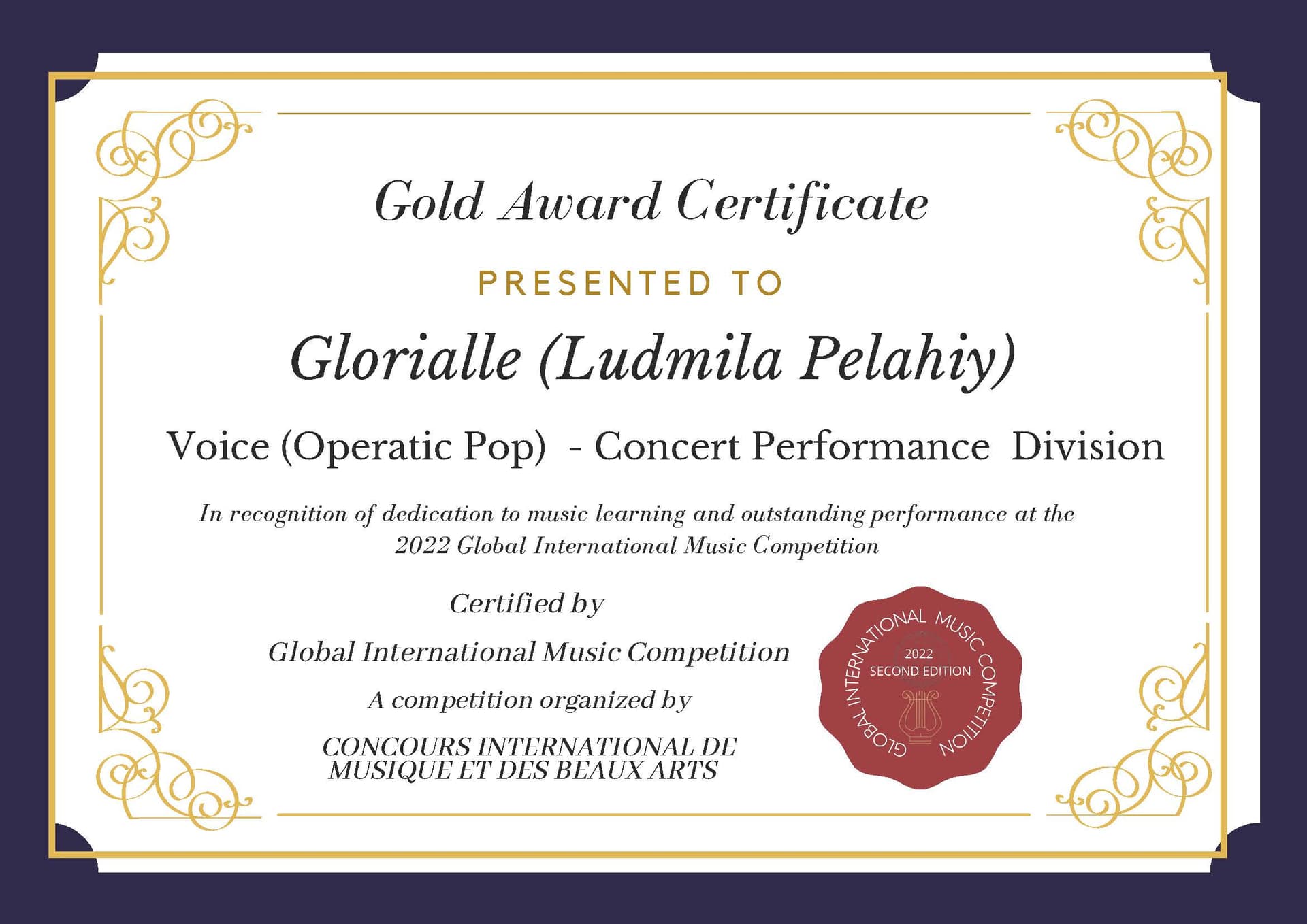 Global International Music Competition 2022